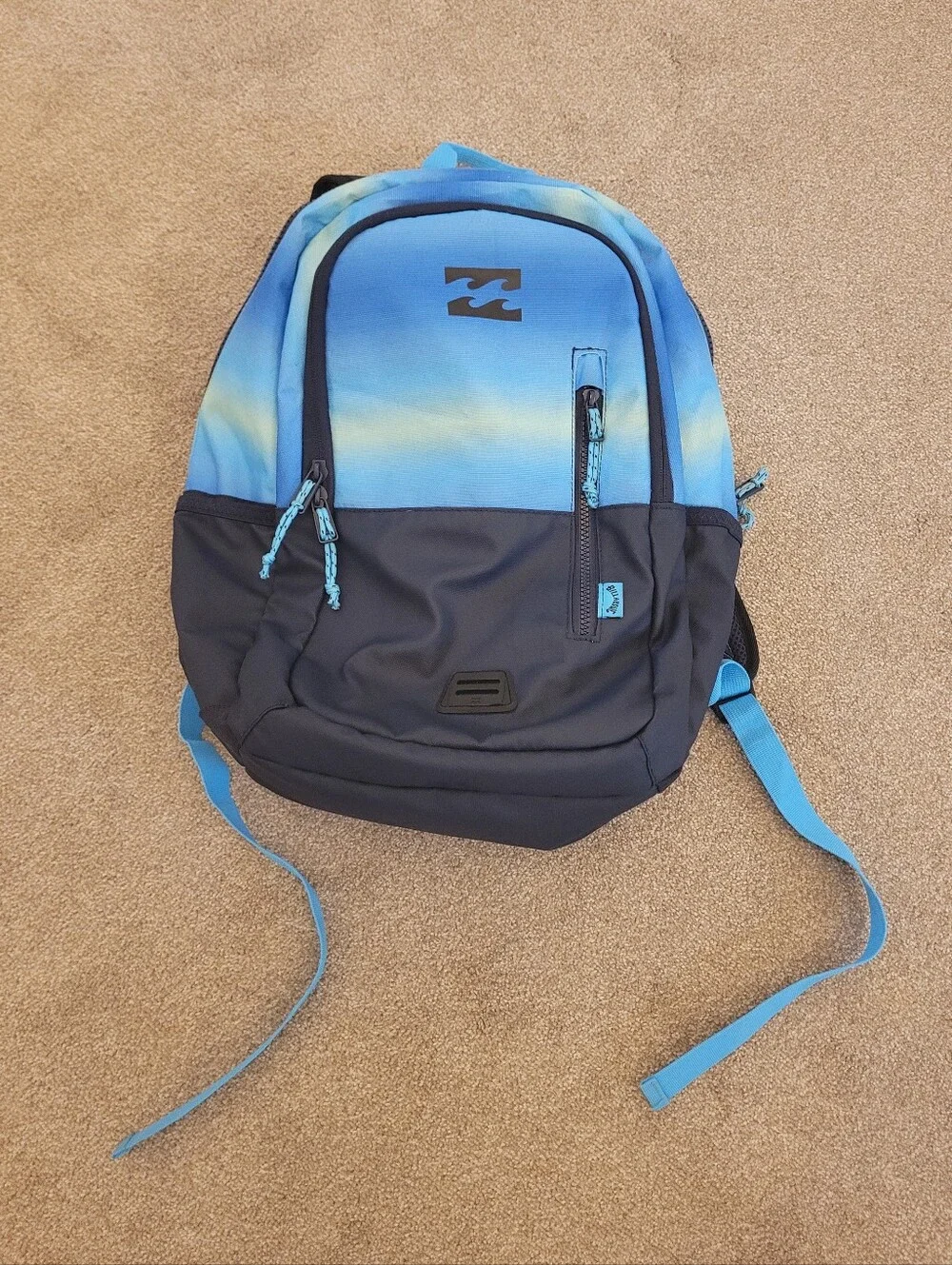 Billabong Blue Gradient & Dark Navy  Backpack with Light Blue Accents